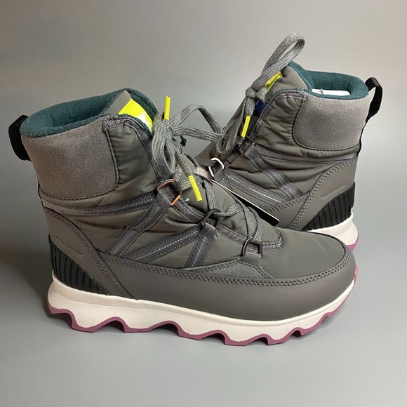 Sorel Shoes - Sorel Kinetic Sport Boots Quarry Grey Waterproof Conquest Snow Boots